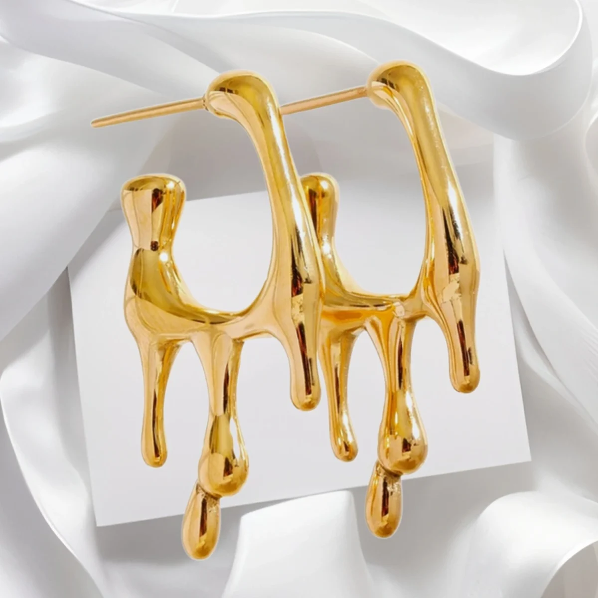 Gold Plated Anti Tarnish water-proof Drip Earring