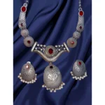 Oxidized Silver Replica Necklace Set