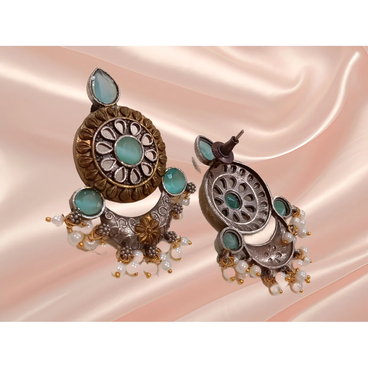 German Silver Minty Kamal Earring