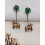 Silver Plated Nandi Earring