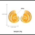 Sea Shell Gold Fashion Earring