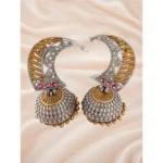 Dual Tone Ethnic Jhumka Earring