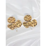 Anti tarnish 3 Petal Blossom earring