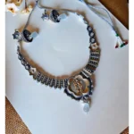 German Silver Oxidized Choker Necklace set