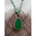 Turkish Jewelry Buddha Green Pendant Drop Necklace