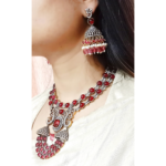 Red Victorian Princes Necklace NKLSET 11