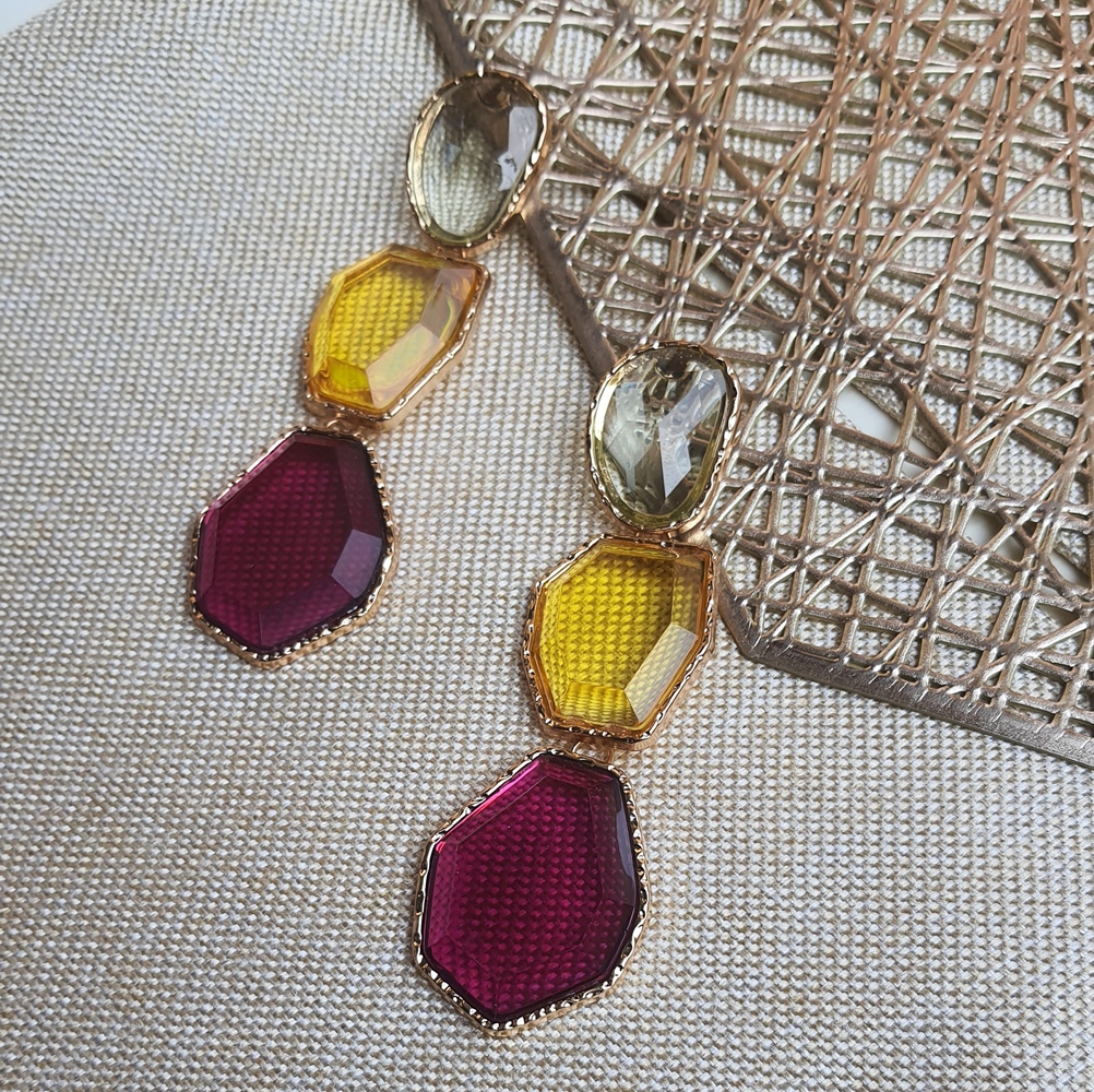 Crystal Stone Statement Earring