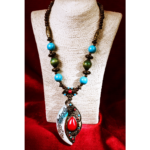 Vintage Tibetan Pendant Necklace