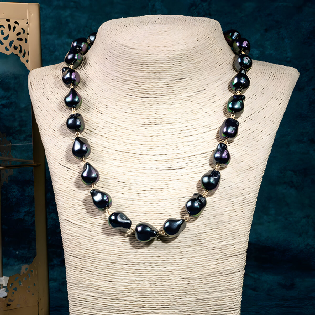 Peacock Baroque Pearl Necklace