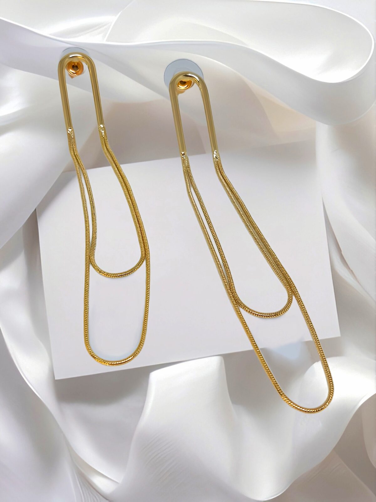 Gold Plated Statement Earring