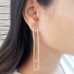 Dg Gold Plated Statement Earring