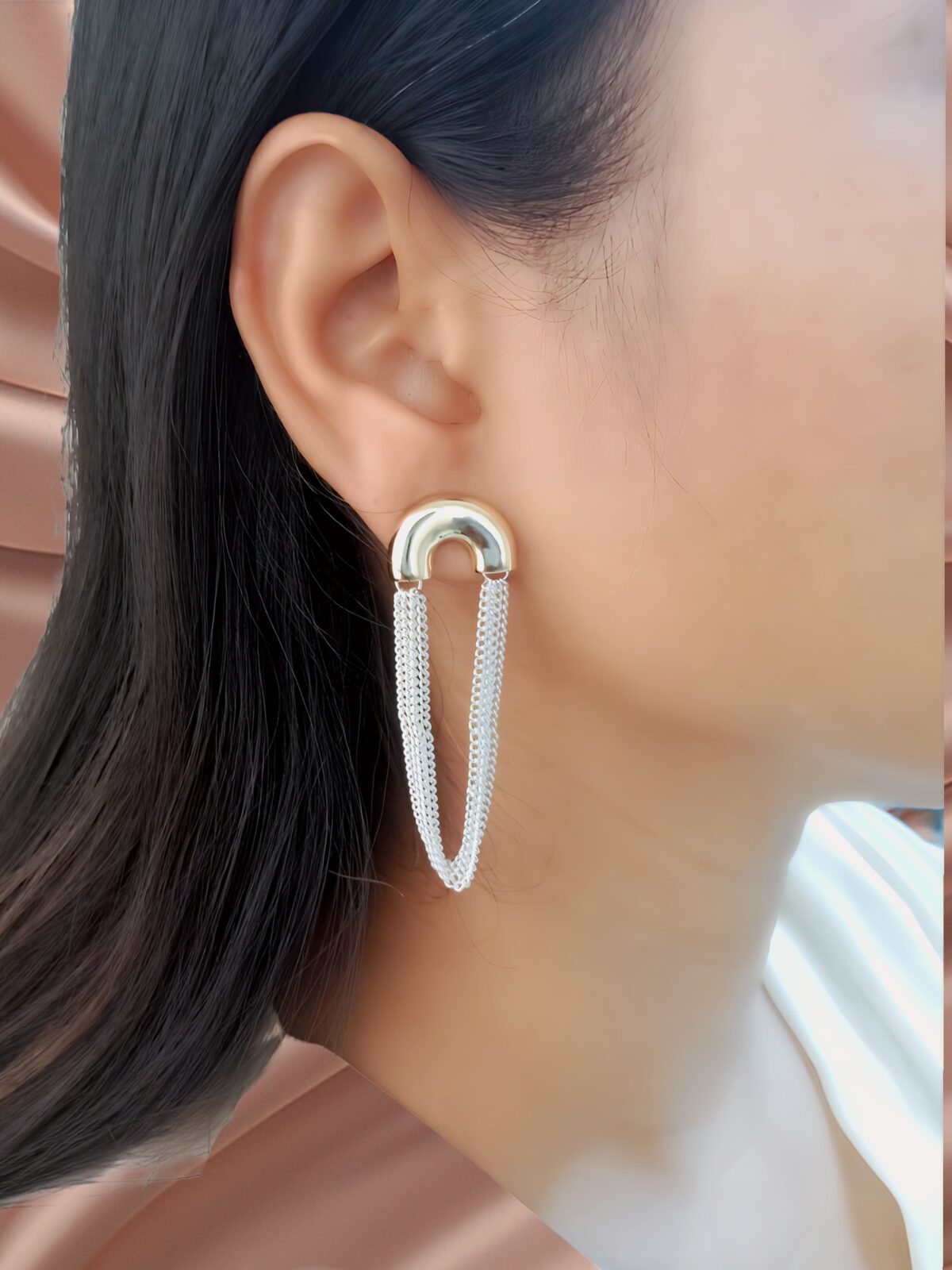 Fashionable Chain Fringe Earring