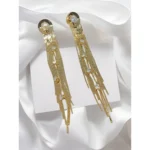 Gold Plated Fringe Fashion Earring