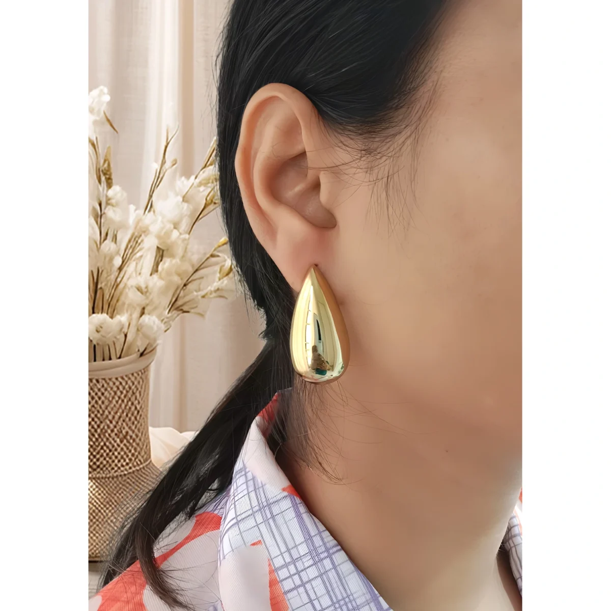 DG Long Gold Bottega Earring