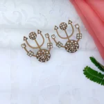 Ad studded festive earring