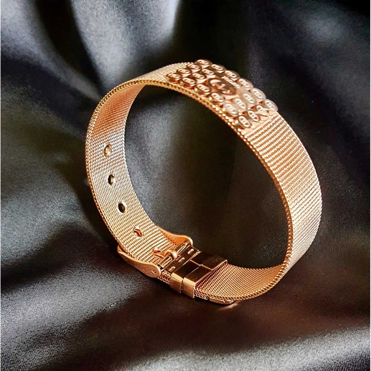 Women's Rose Gold Plated Watch Bracelet