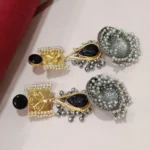 Lajjo Long Black Lightweight Jhumka Earring