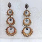 German Silver Chandelier Festive Earring