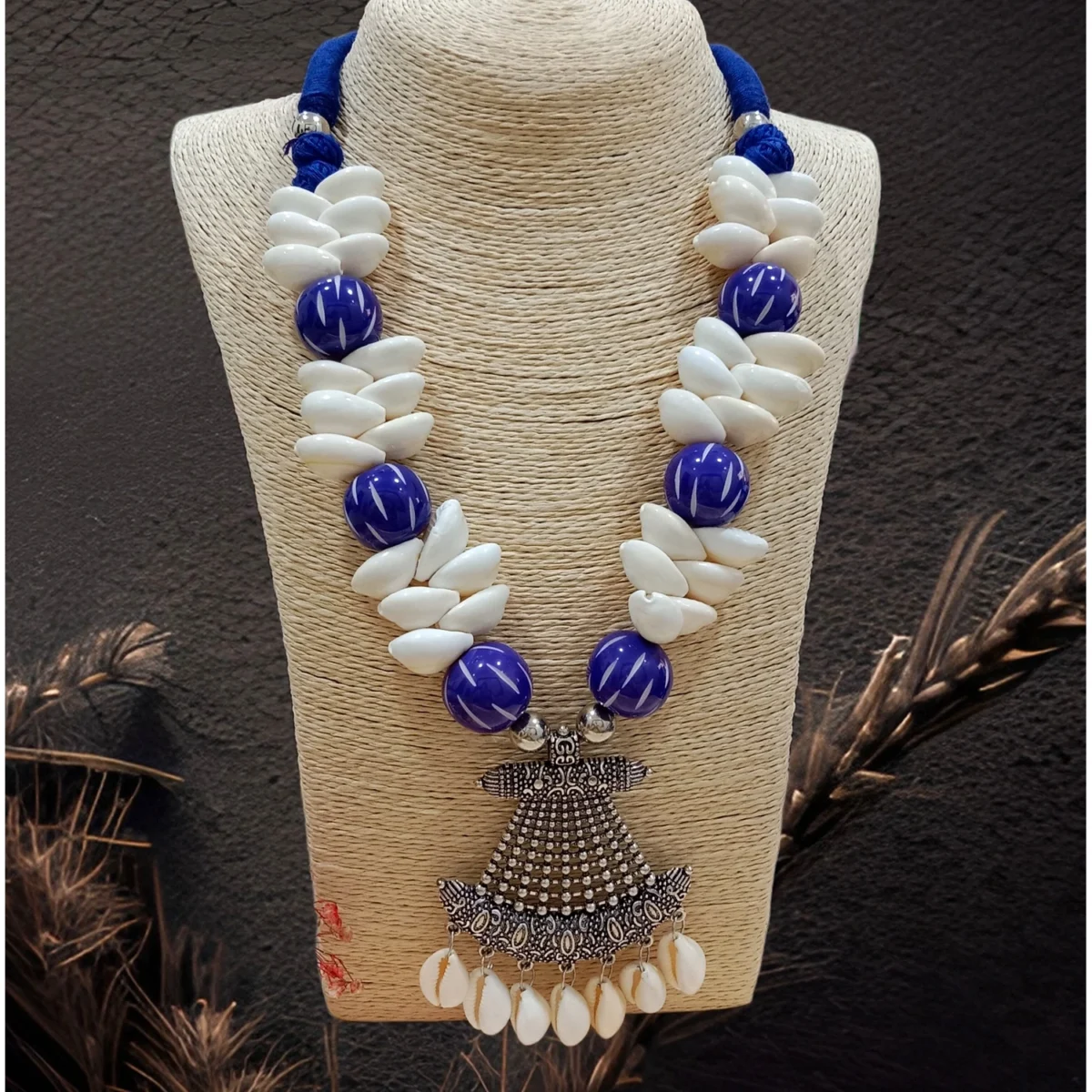 Handmade Artisan Boho Chic Kaudi Beads Necklace Set