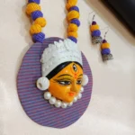 Terracotta Handcrafted Maa Durga Necklace Set