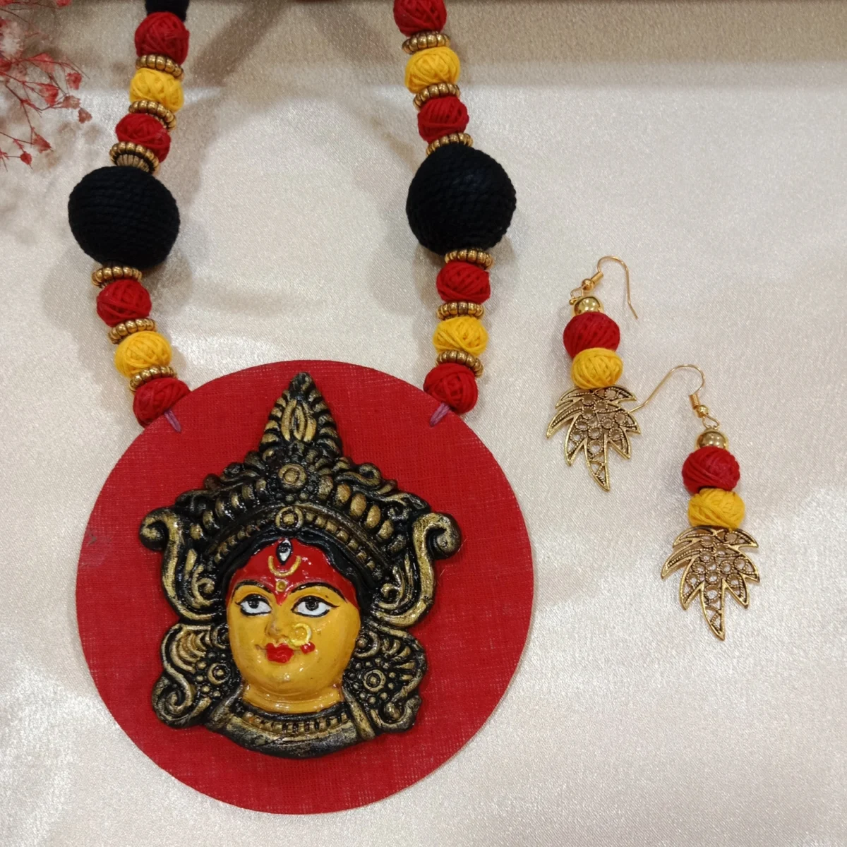 Handcrafted Maa Durga Necklace Set