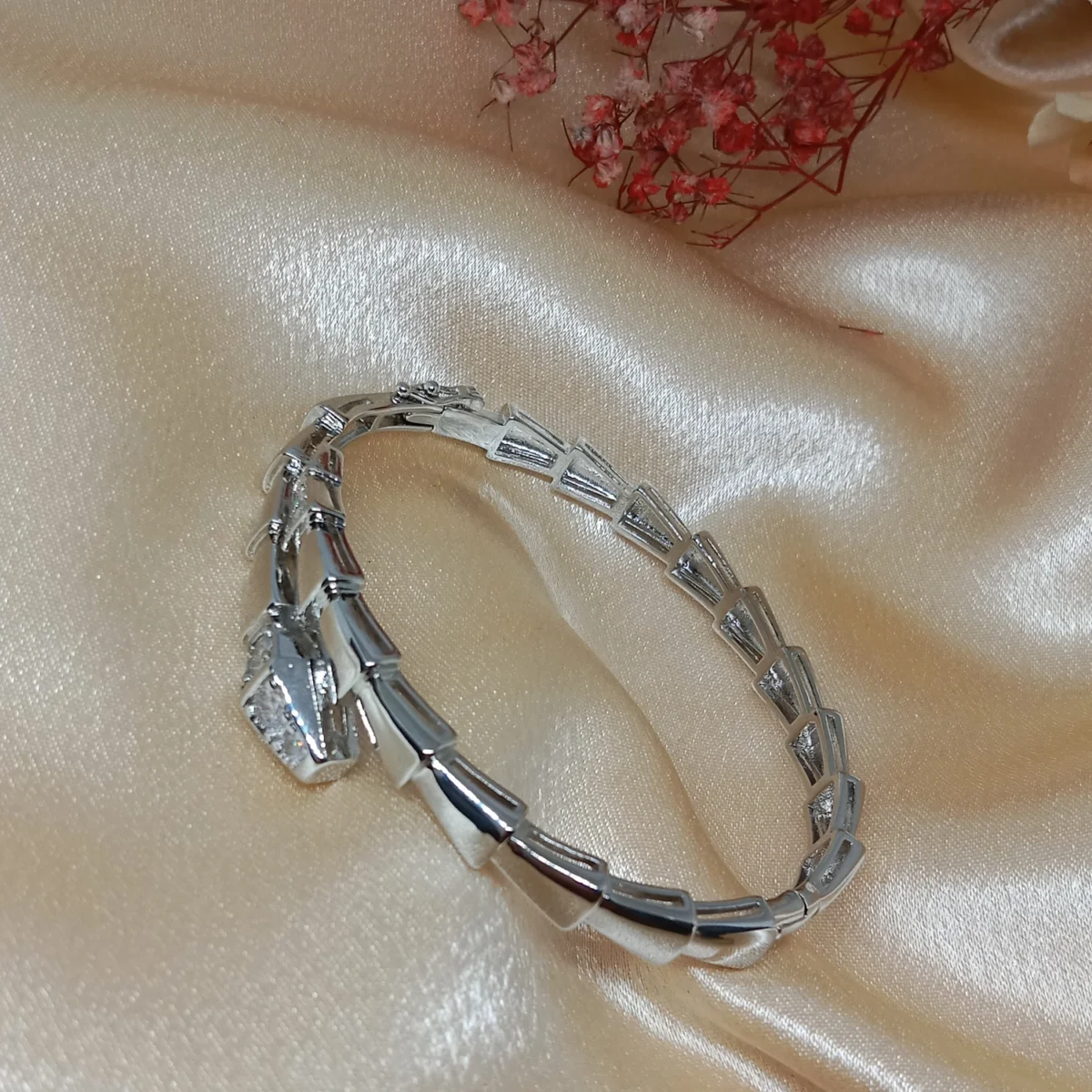 Silver Serpent Bracelet For Women