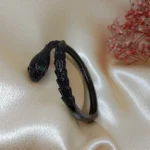 Dainty Serpent Black Bracelet