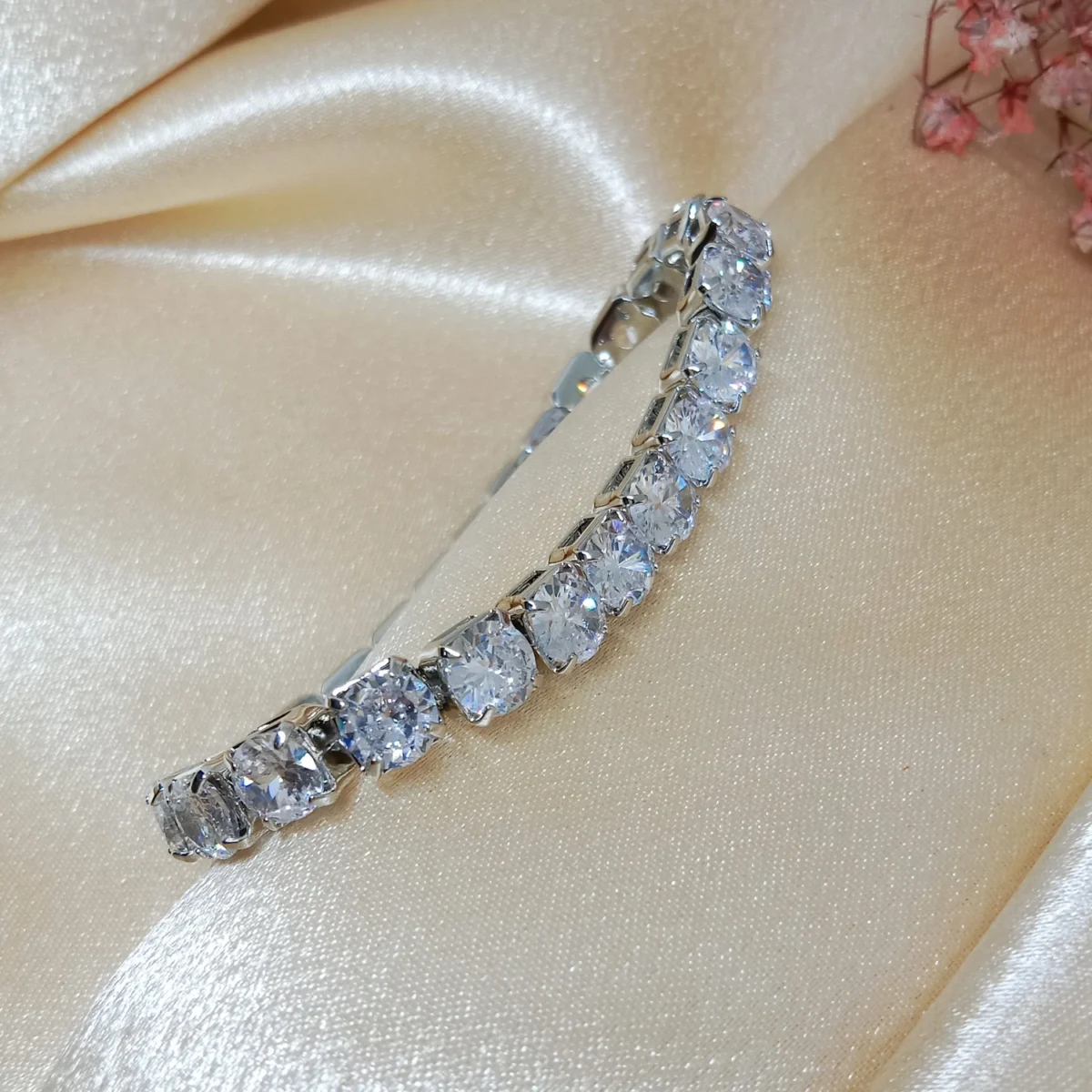 DG Stunning Baguette Diamond Tennis Bracelet