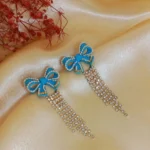 Charming Sky Blue Drop Earring