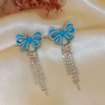 Charming Sky Blue Drop Earring