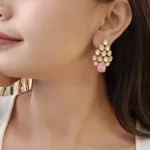 Label DG Bridal Kundan Stud Earring