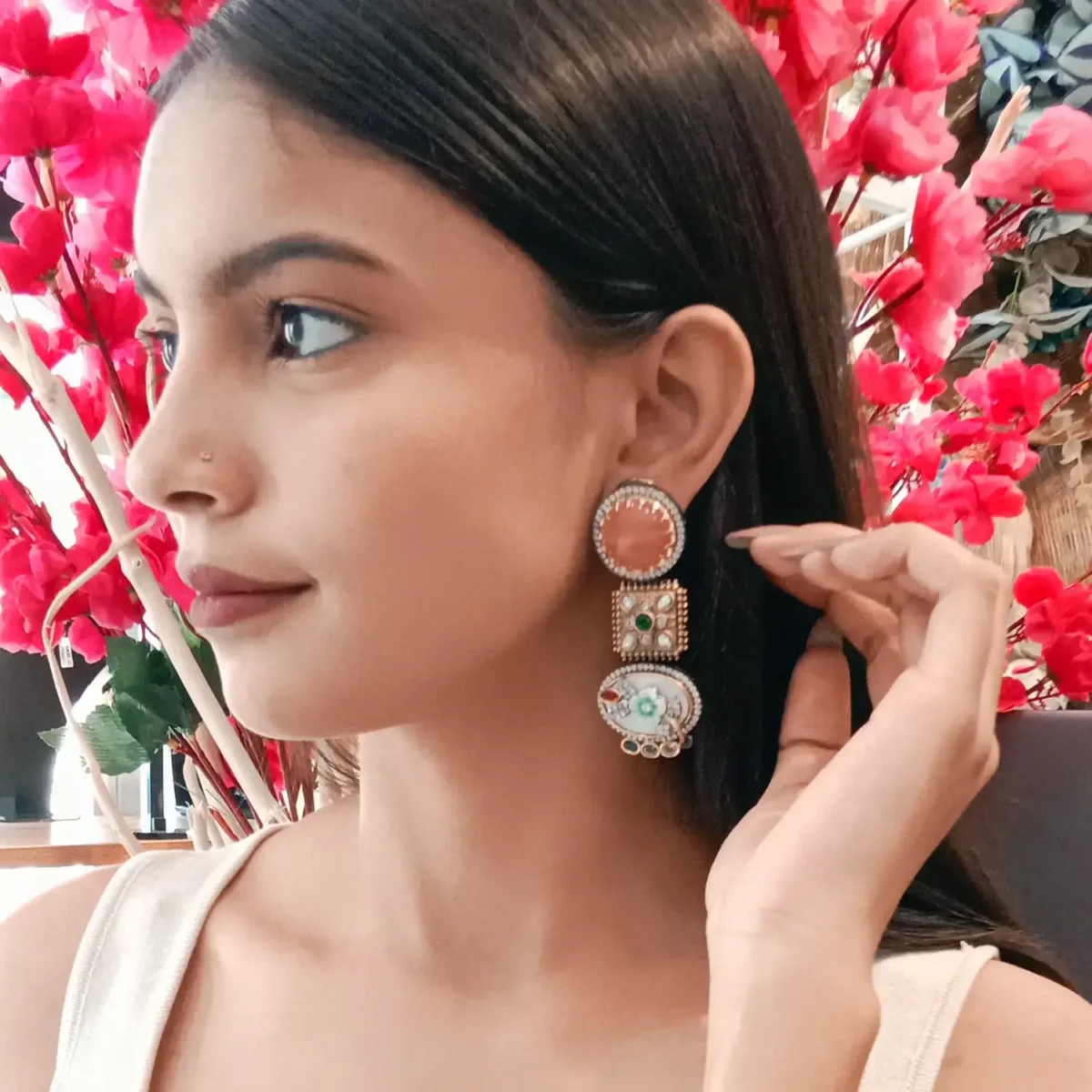 Celebrity Kundan Designer Earrings