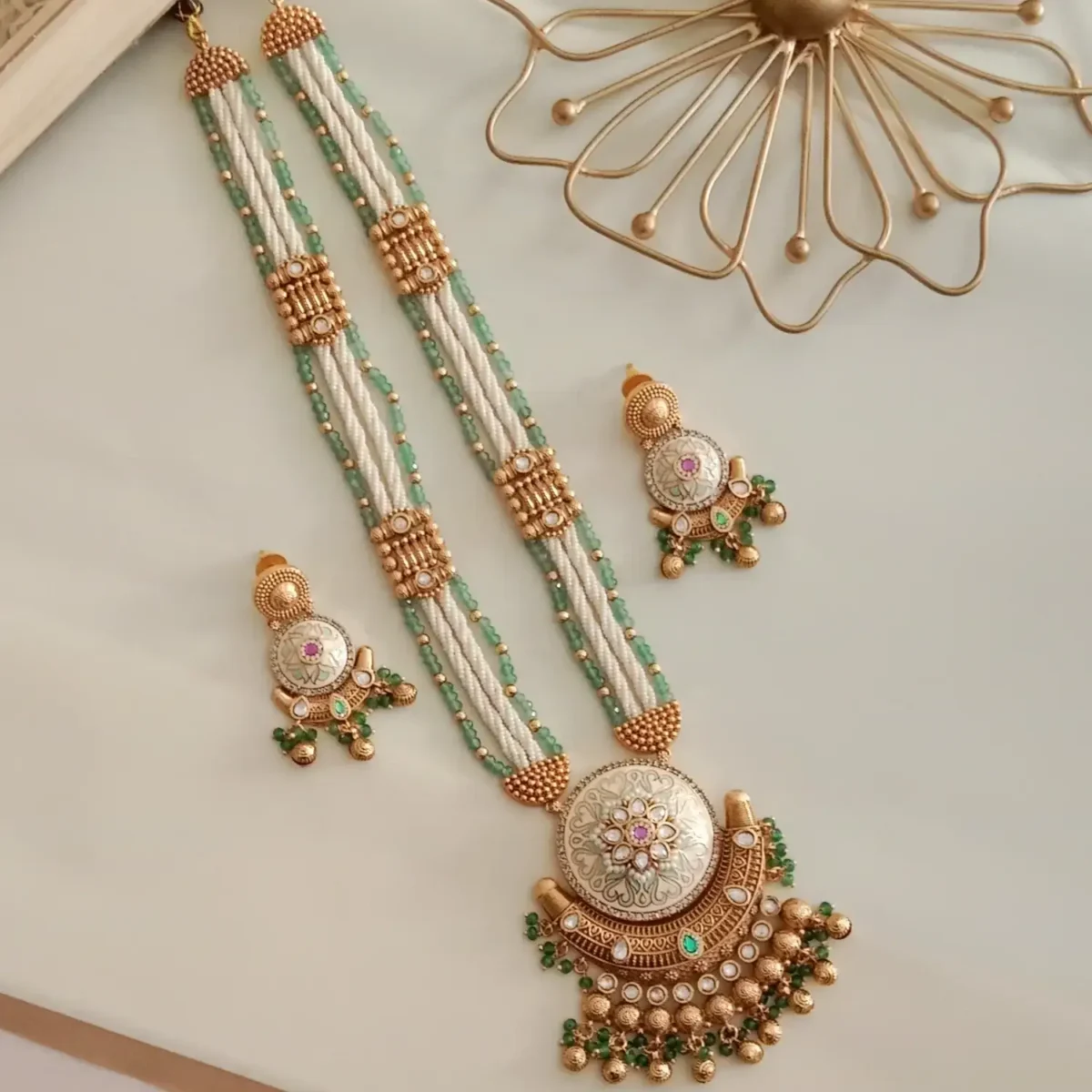 Luxe Semi Bridal Necklace Set