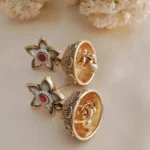 Long Radhakrishna Antique Semi Bridal Necklace