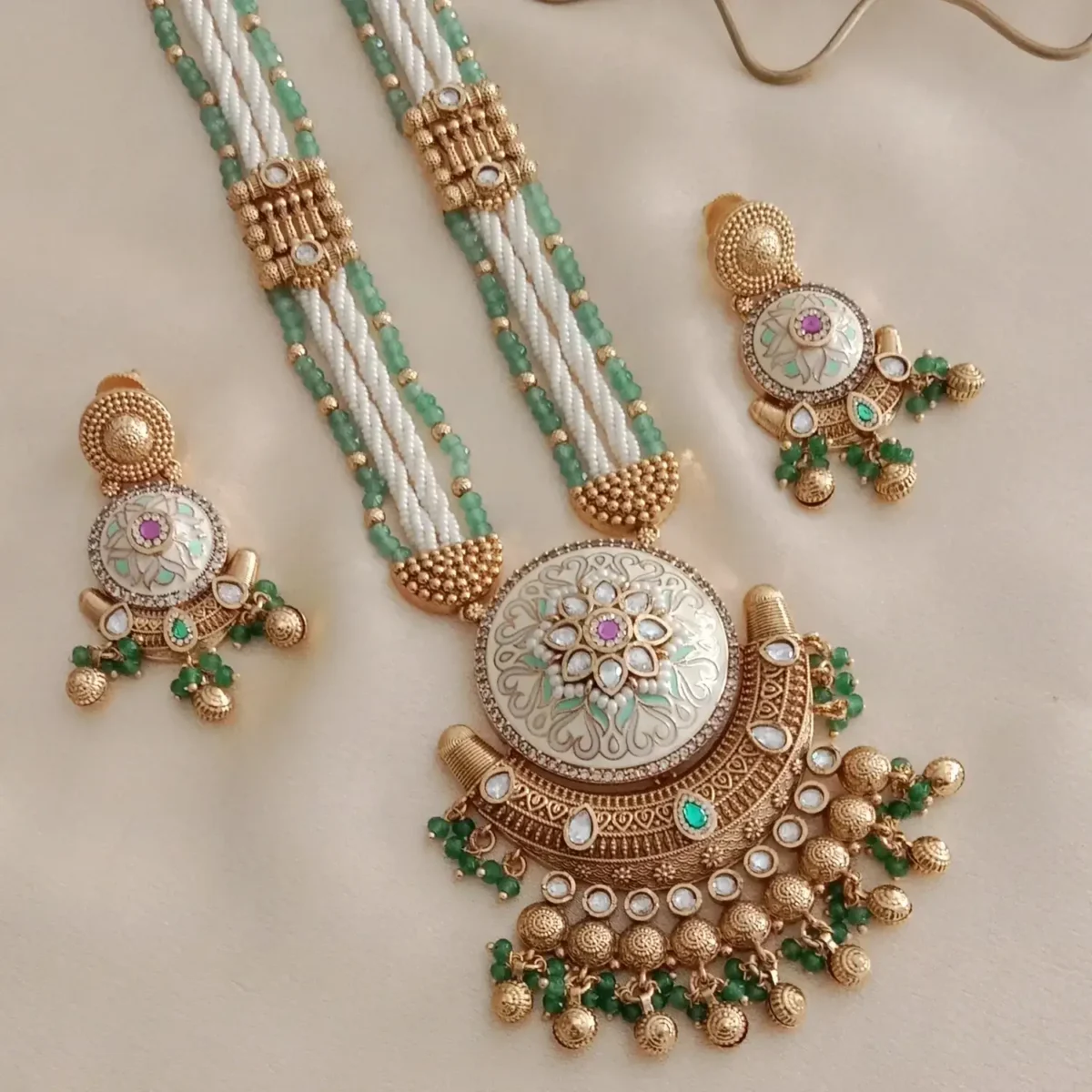 Luxe Semi Bridal Necklace Set