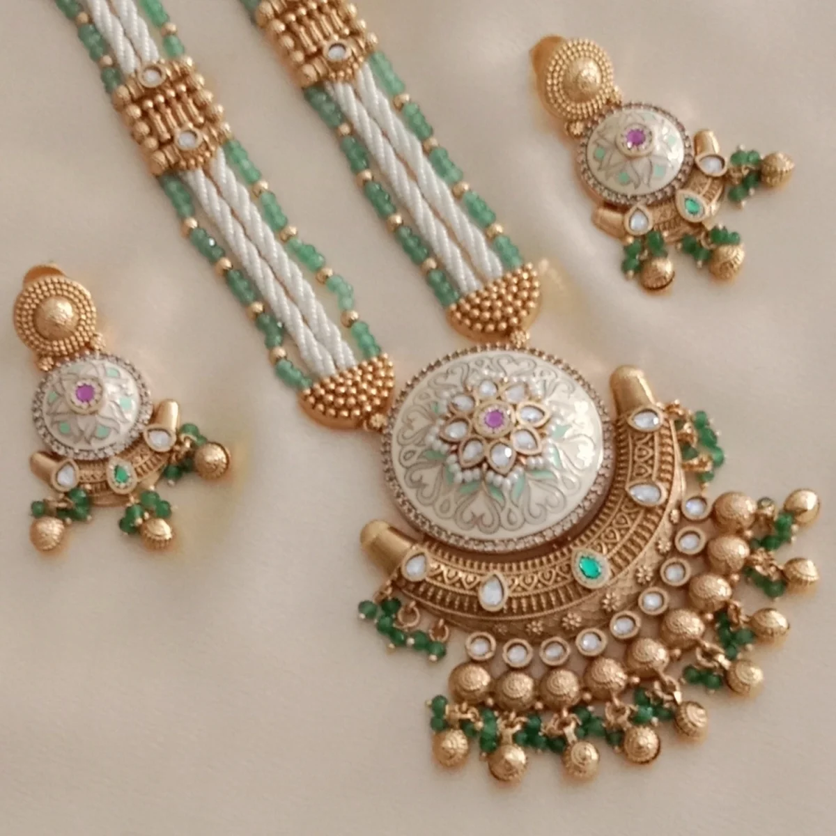 Luxe Semi Bridal Necklace Set