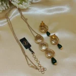 Polki Kundan Pendant Necklace Set