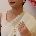 Polki Kundan Pendant Necklace Set