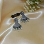Silver Plated Gulbahar Jhumka